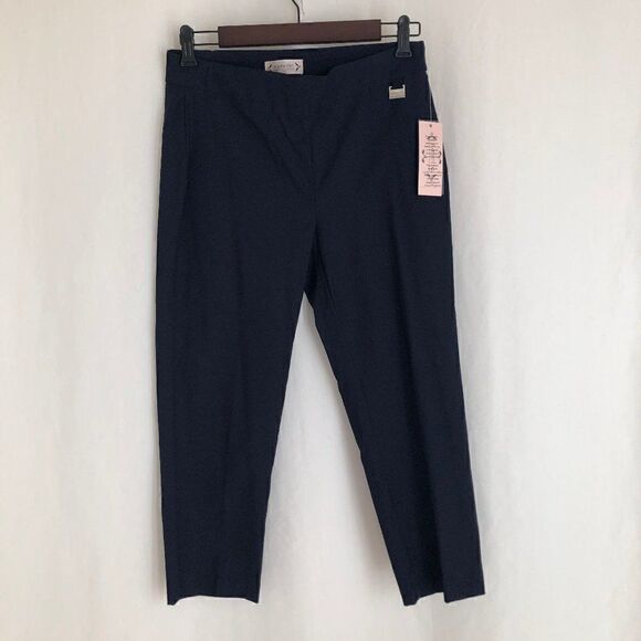 NWT Nanette Lepore Navy Cropped Ankle Pants 4 - Picture 2 of 5